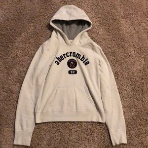 Abercrombie & Fitch White Hoodie